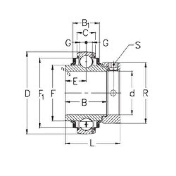 Rolamentos GNE100-KRRB NKE #1 image